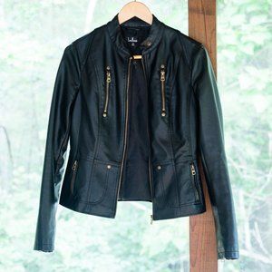 Vegan Leather Moto Jacket